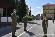 Slvnostn nstup pri prleitosti zmeny velenia v Zsobovacej zkladni II. Martin